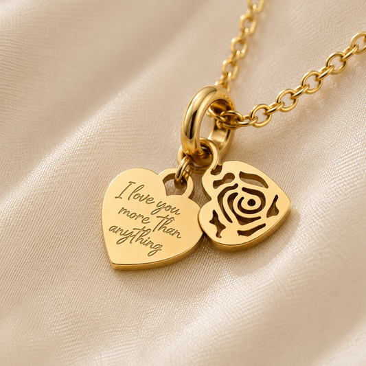Eternal Love Charm Necklace  (Titanium Steel)