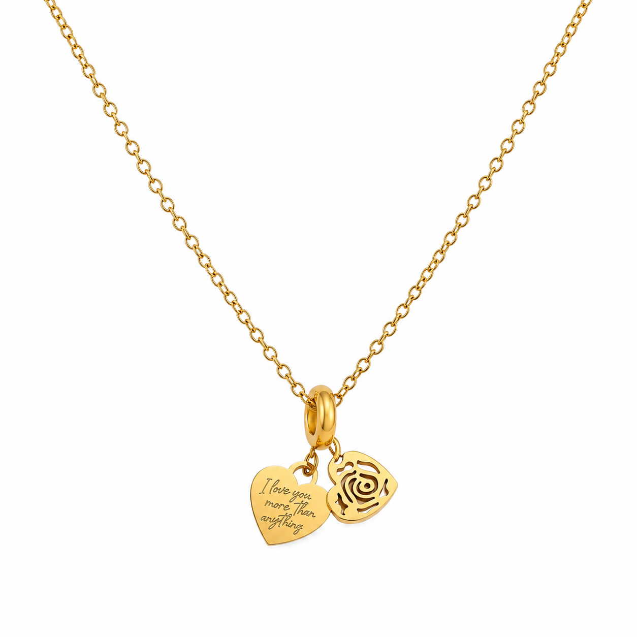 Eternal Love Charm Necklace  (Titanium Steel)