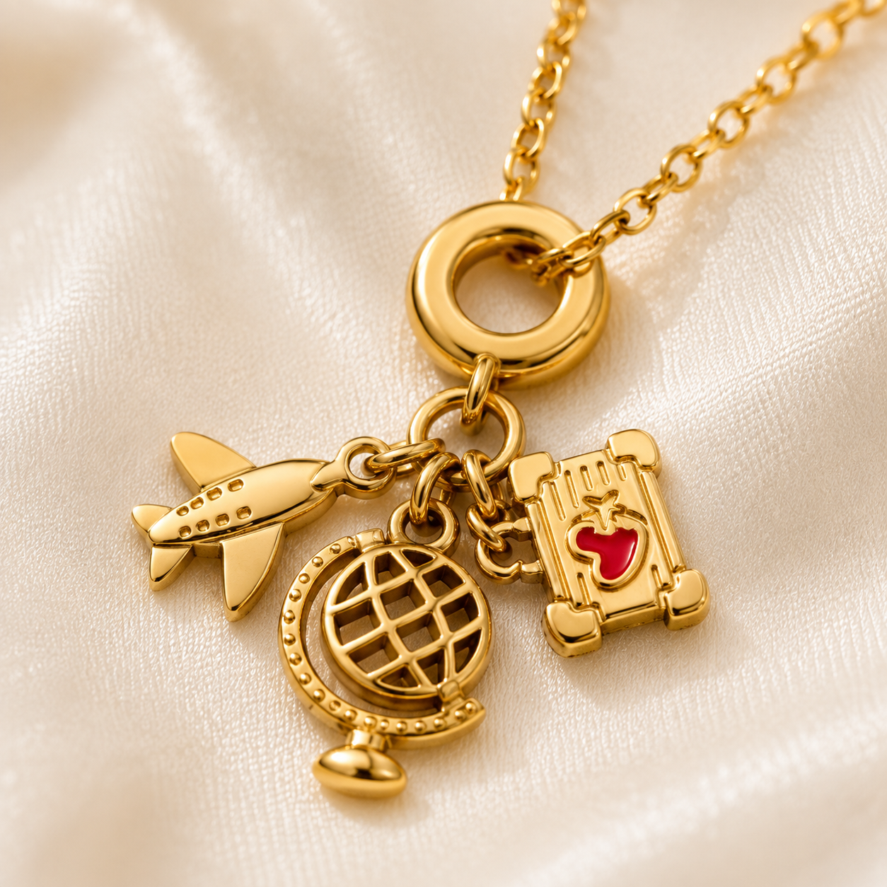 Voyager Dreams Charm Necklace  (Titanium Steel)