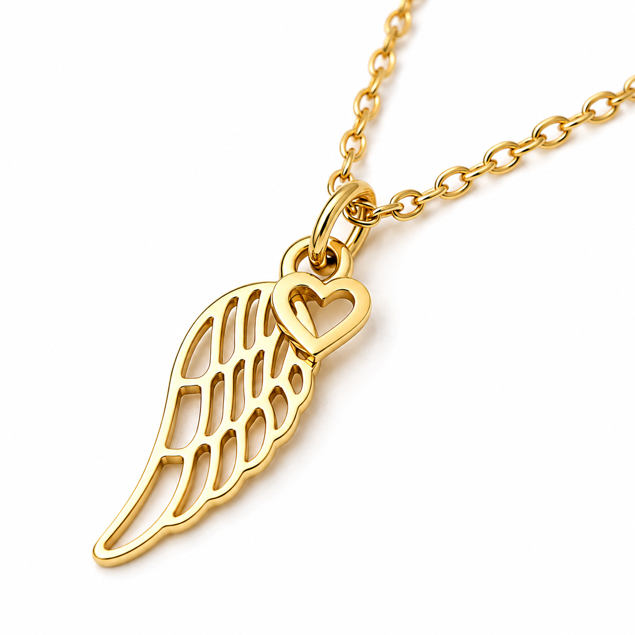 Guardian Wing Necklace (Titanium Steel)