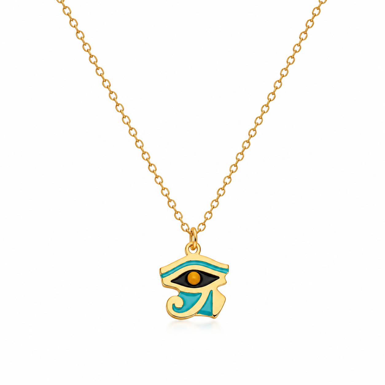 Eye of Horus Protection Necklace (Titanium Steel)
