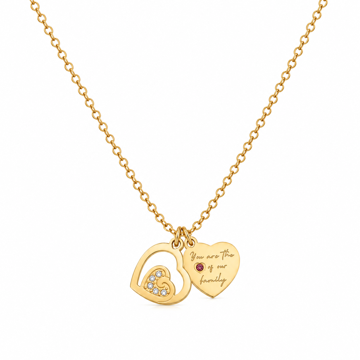Heart of our family Necklace (Titanium Steel)