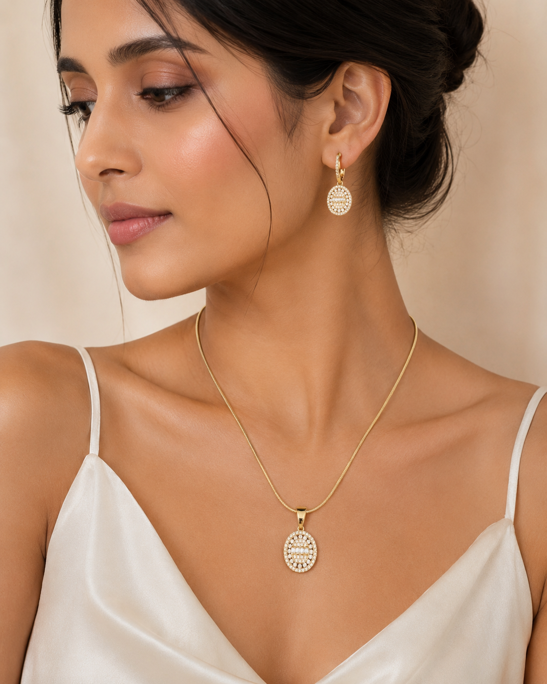 Opulent Orbit Necklace Set