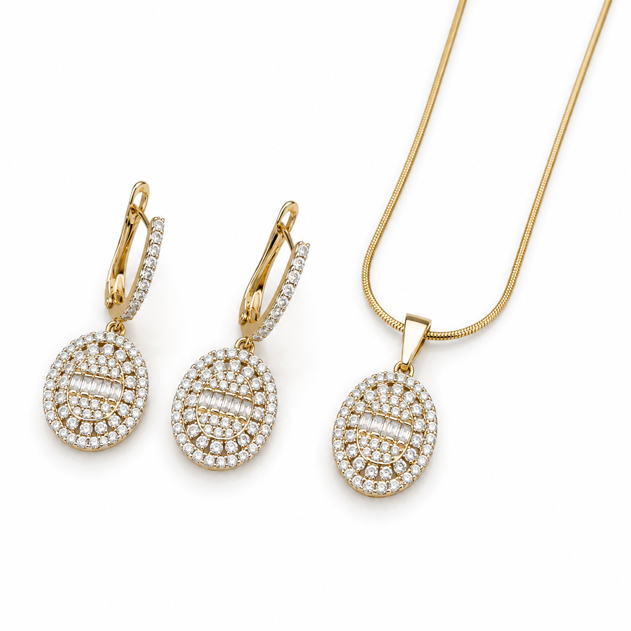 Opulent Orbit Necklace Set