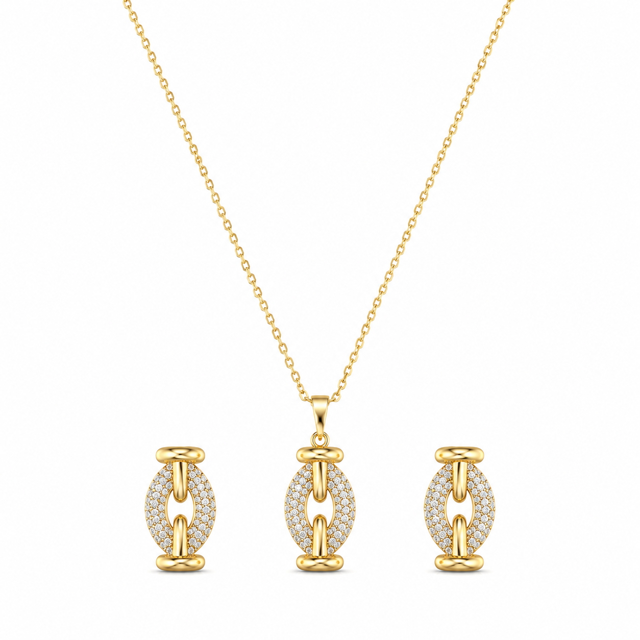 Aurica Link Necklace Set
