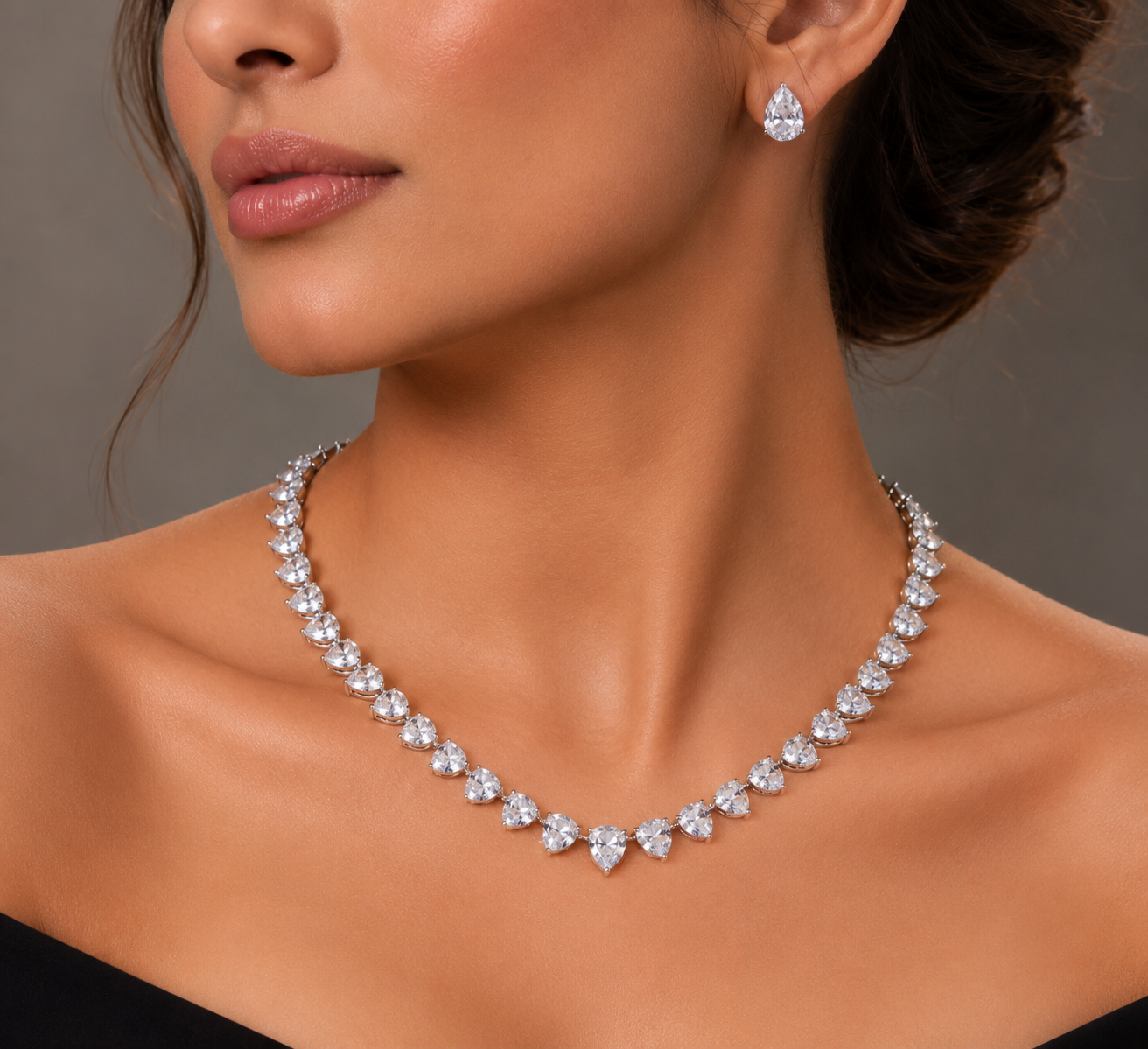 Starlit Cascade Necklace Set
