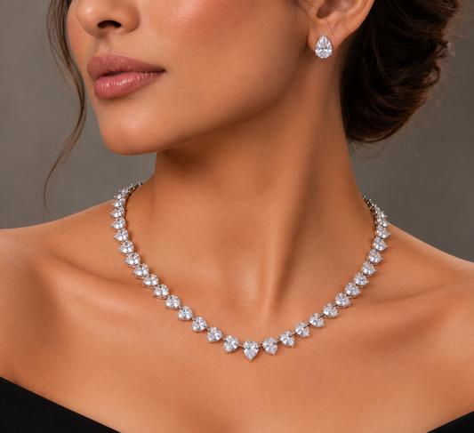 Starlit Cascade Necklace Set