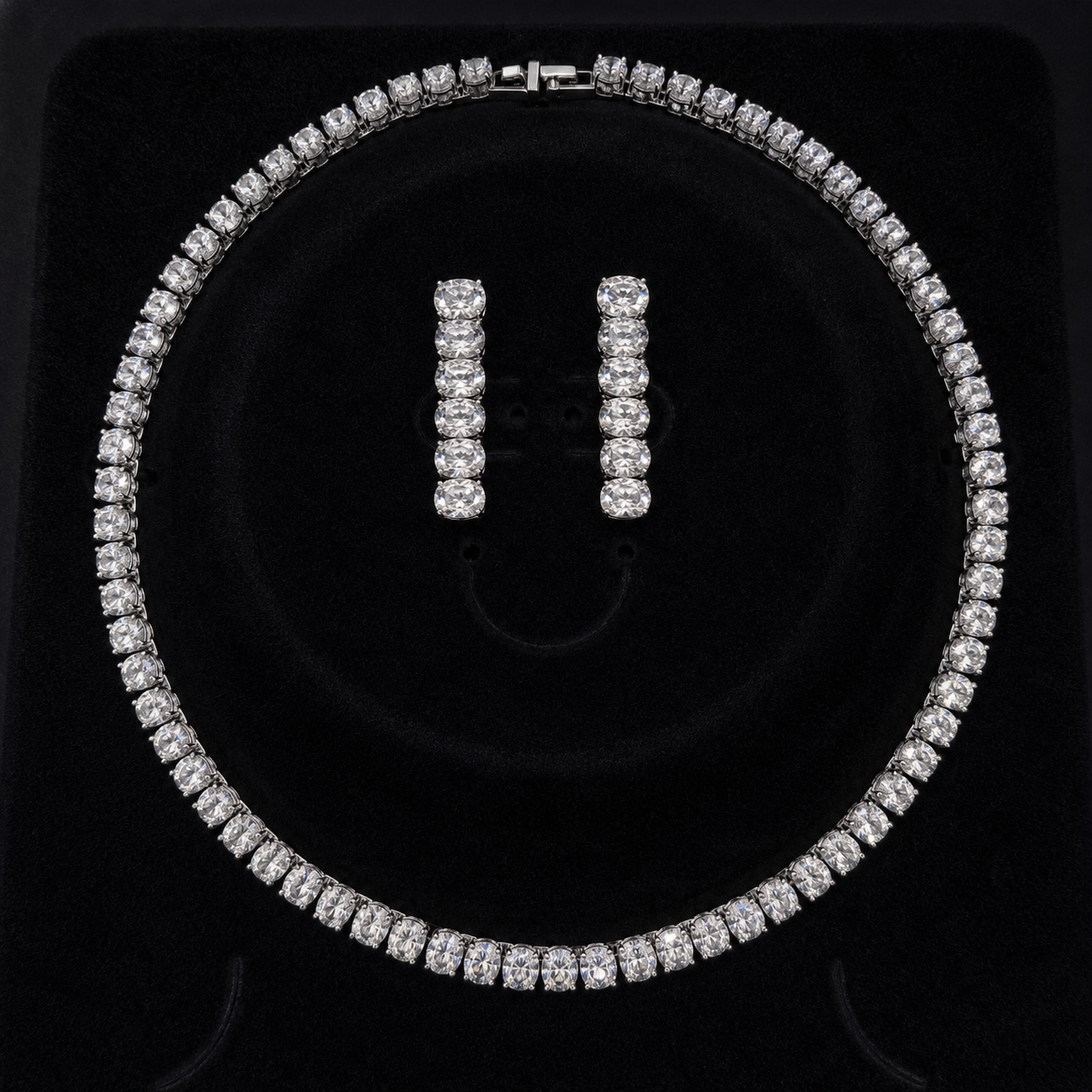 Royale Tennis Necklace Set