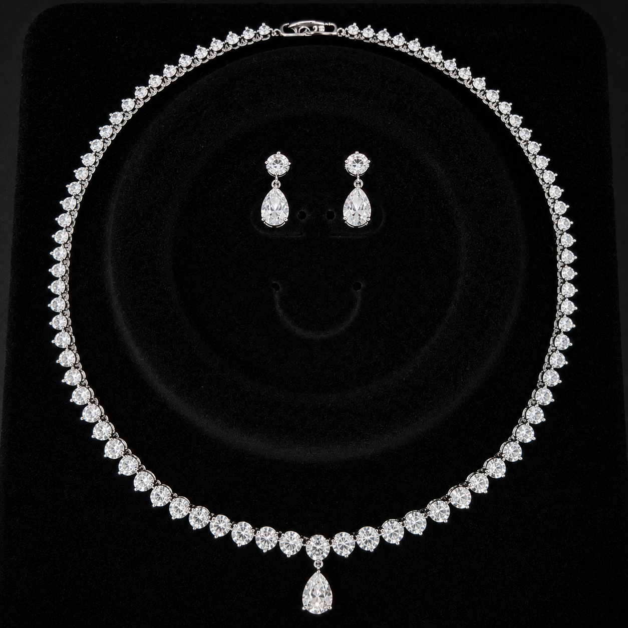 High-End Tennis Necklace Set
