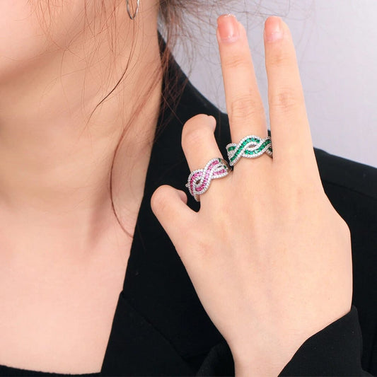 Criss-Cross Cocktail Ring