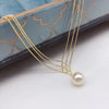 Golden Layers Pearl Necklace