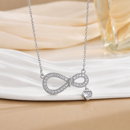 Studded Infinity Necklace