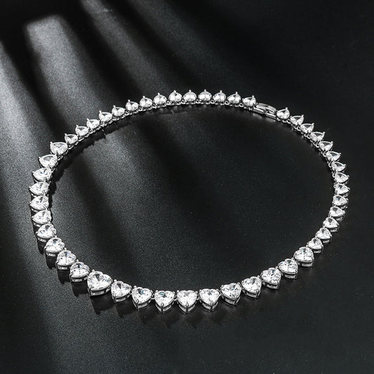 The necklace is crafted from high-quality metal, adding durability and shine to the overall design. 