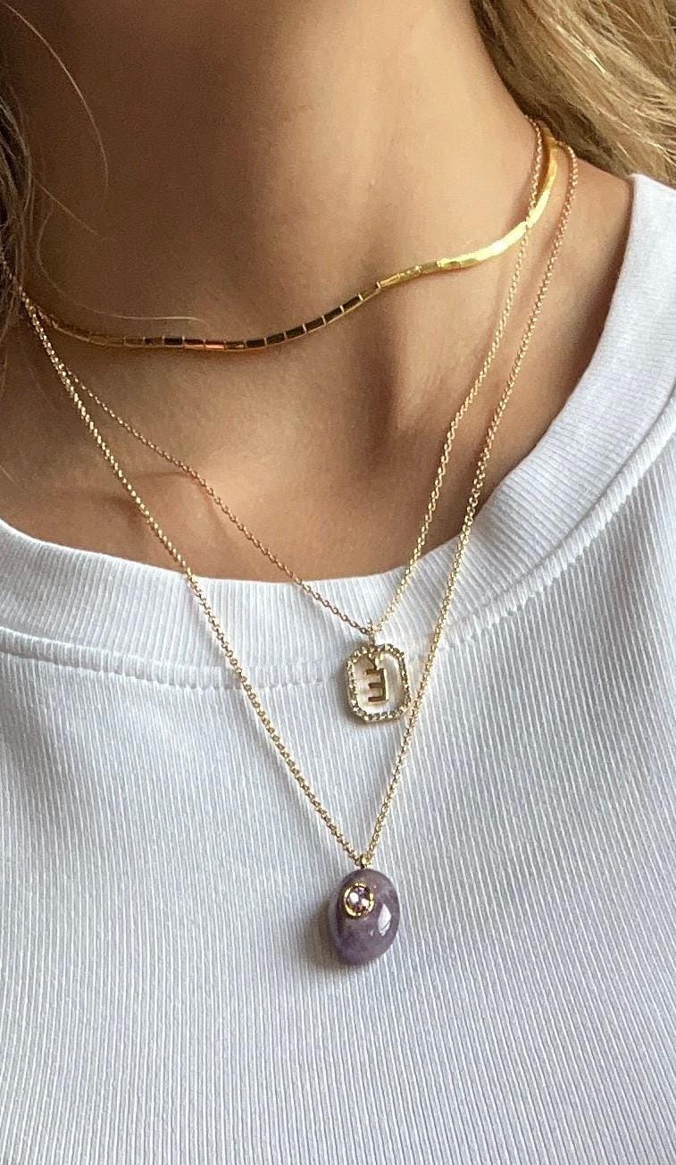 Healing Amethyst Oval Necklace