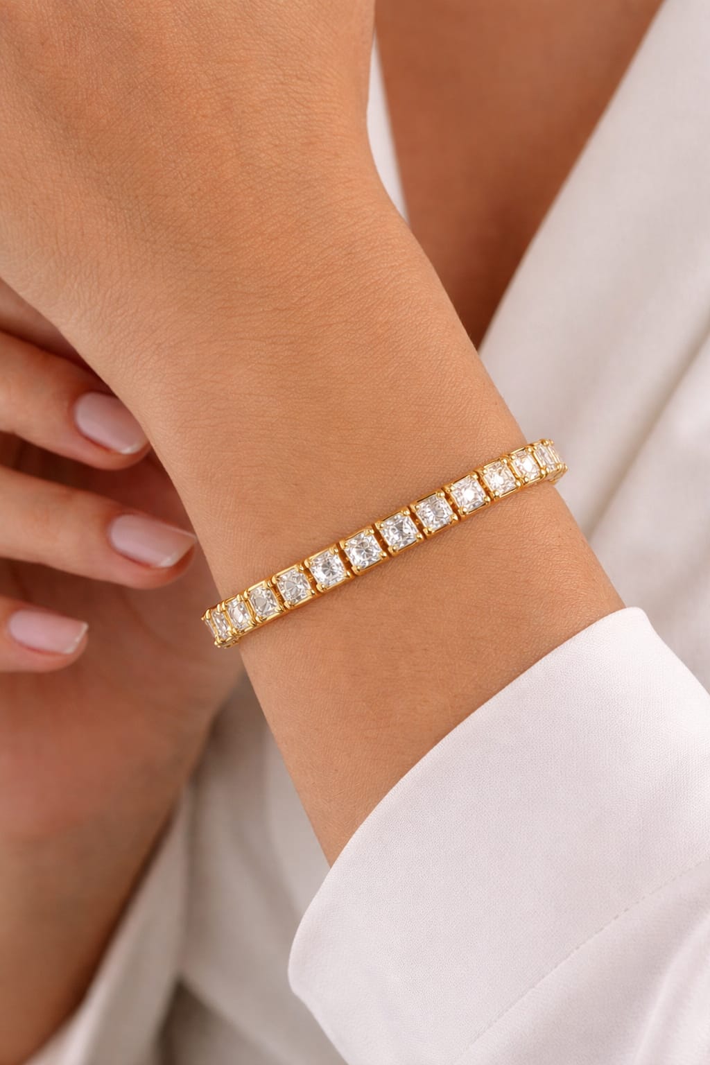 Luxury Princess Cut Tennis Bracelet
