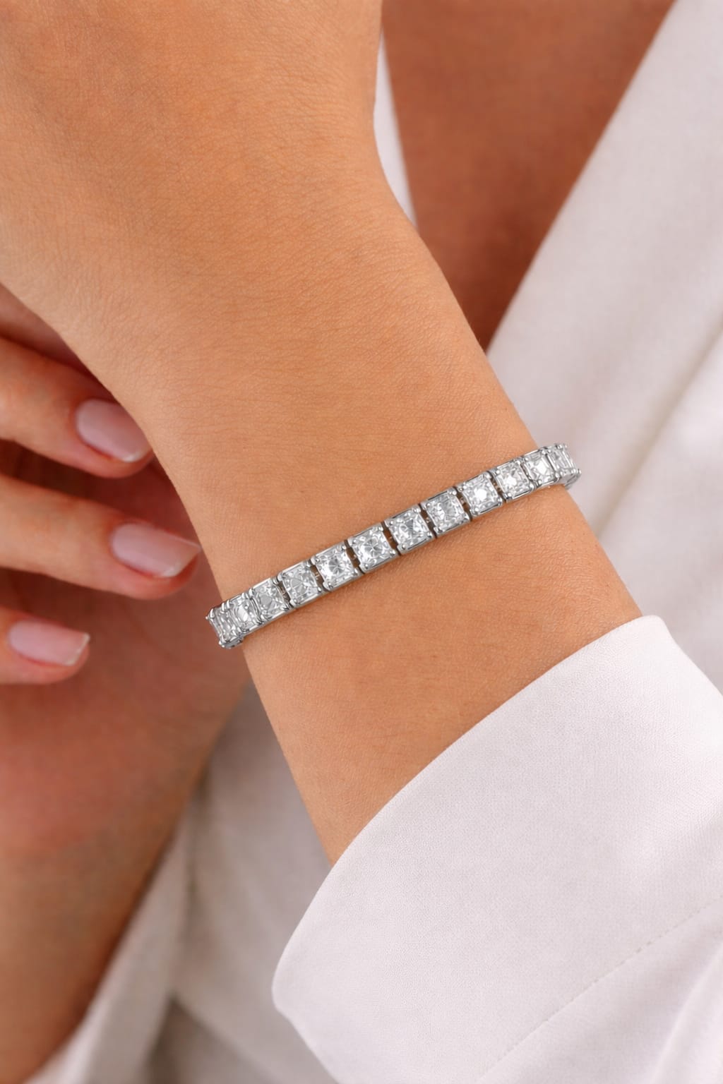 Luxury Princess Cut Tennis Bracelet