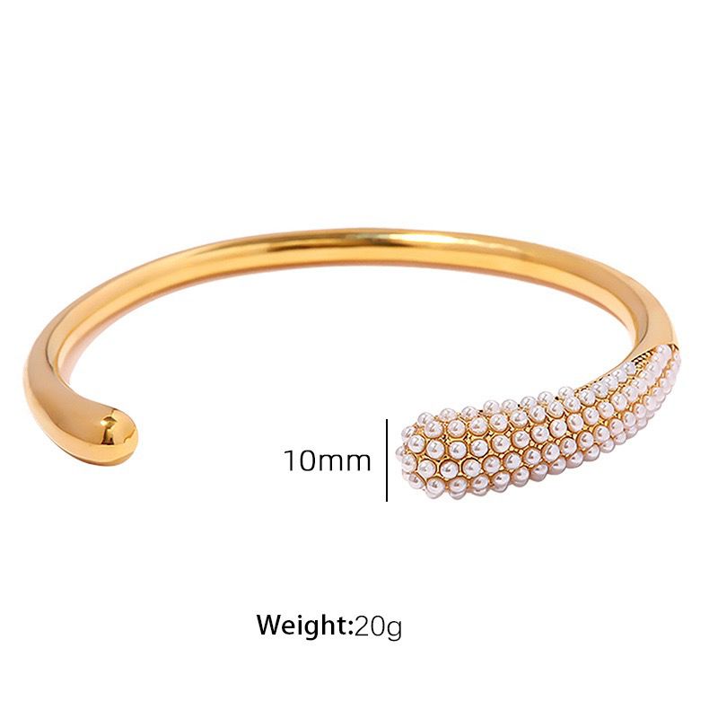 Crest Pearl Cuff Bracelet