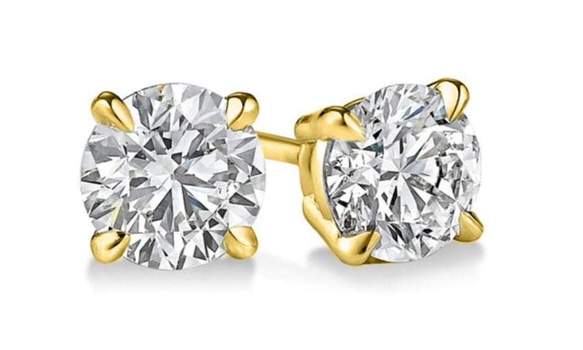 Solitaire Diamond Stud Earring 1.2 Carat