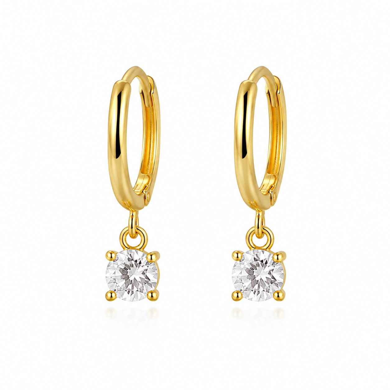 Lara Crystal Drop Hoops