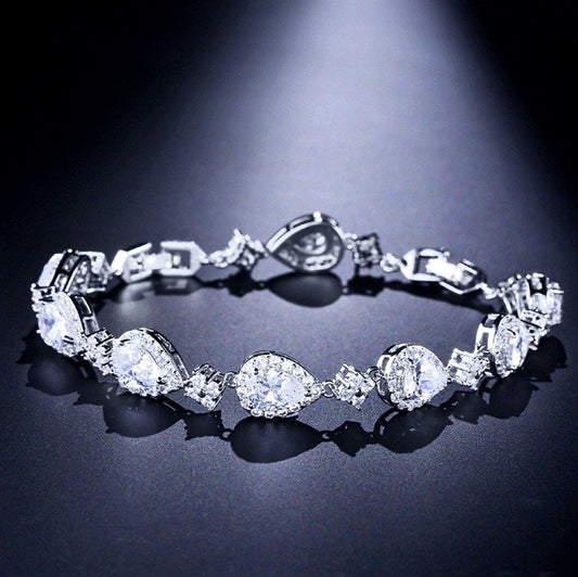 Pear Drop Tennis Bracelet