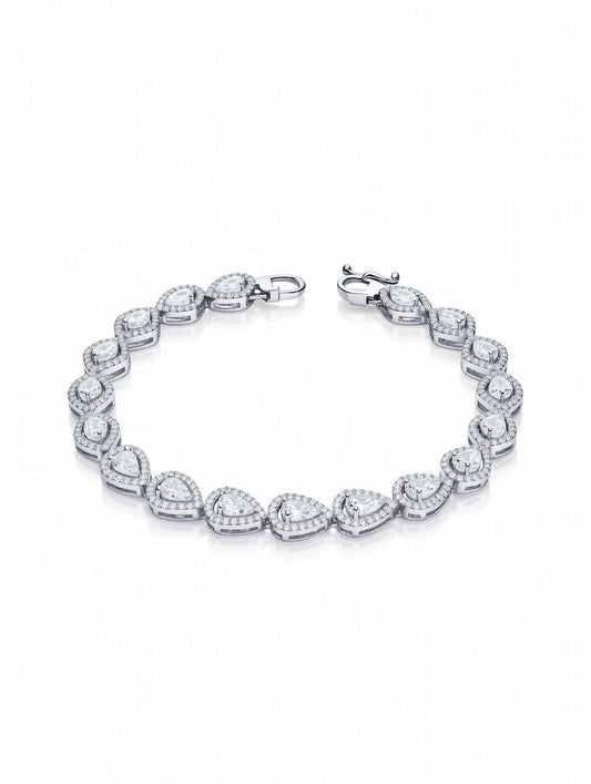 Pear Studded Tennis Bracelet