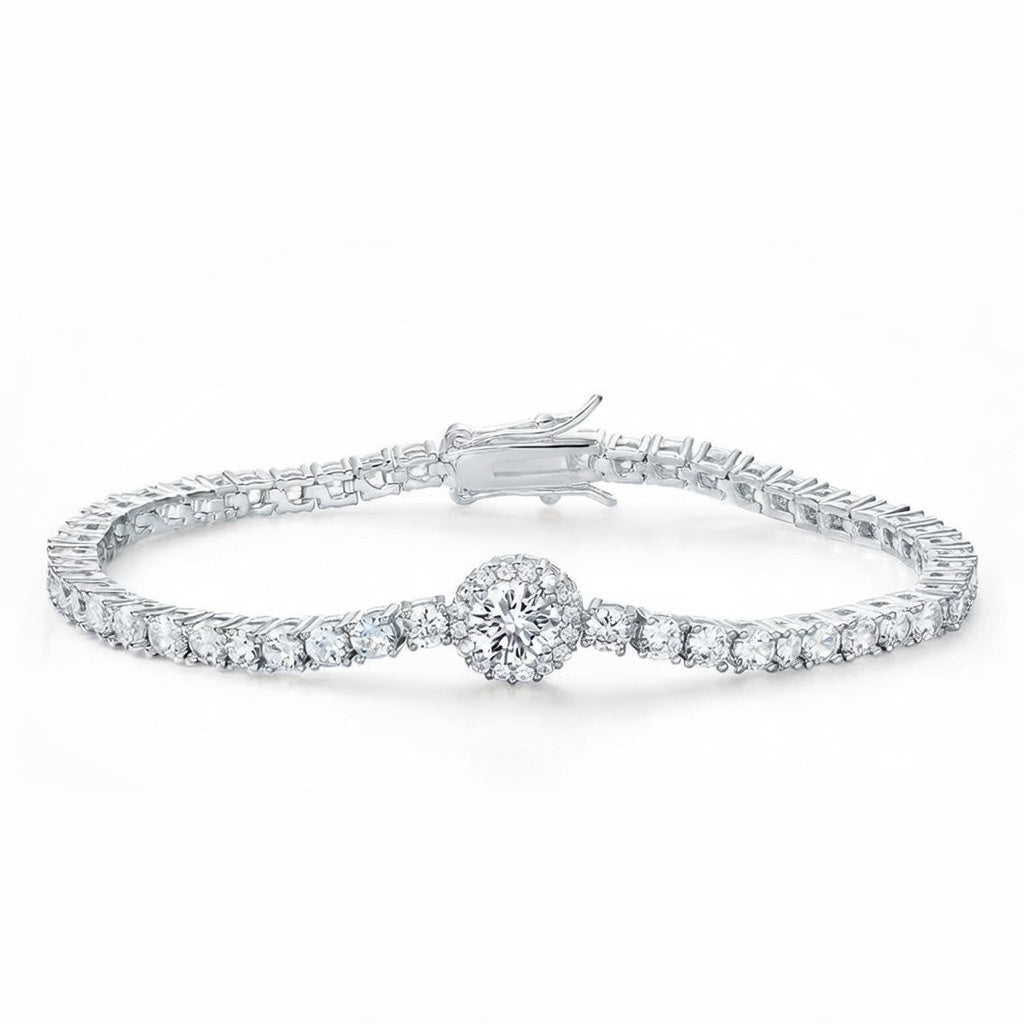 CELESTE HALO TENNIS BRACELET