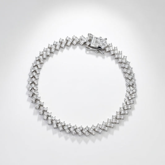 VORTEX CHEVRON TENNIS BRACELET