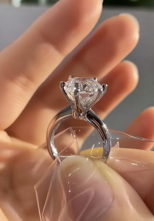 Classic Solitaire Ring (Titanium)