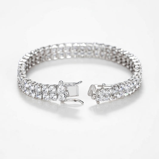 3MM TWIN SWAROVSKI TENNIS BRACELET.