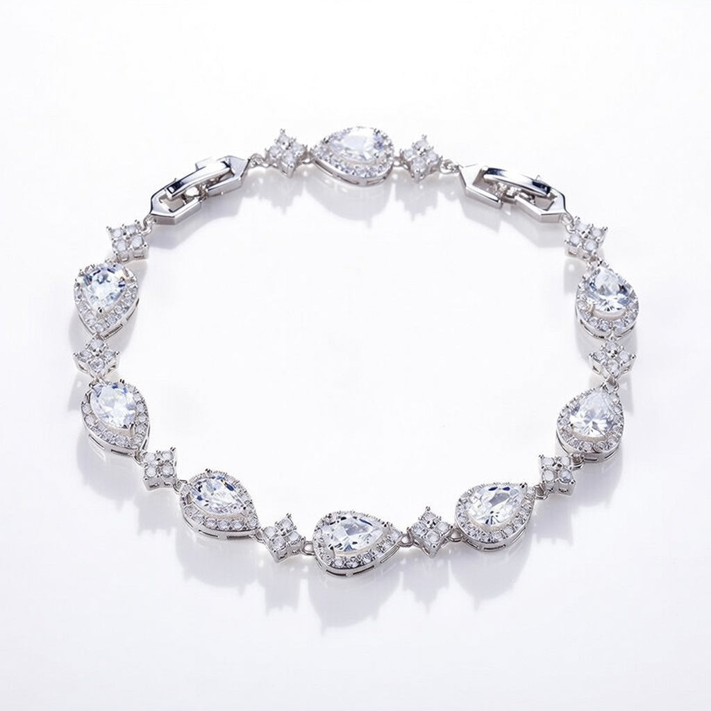 Pear Drop Tennis Bracelet