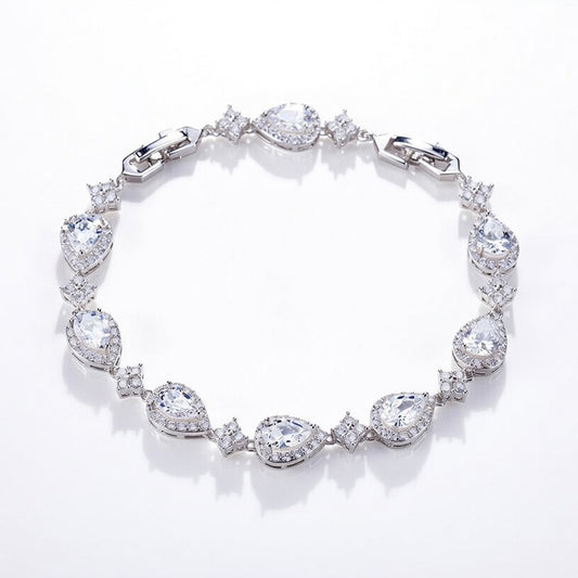 Pear Drop Tennis Bracelet