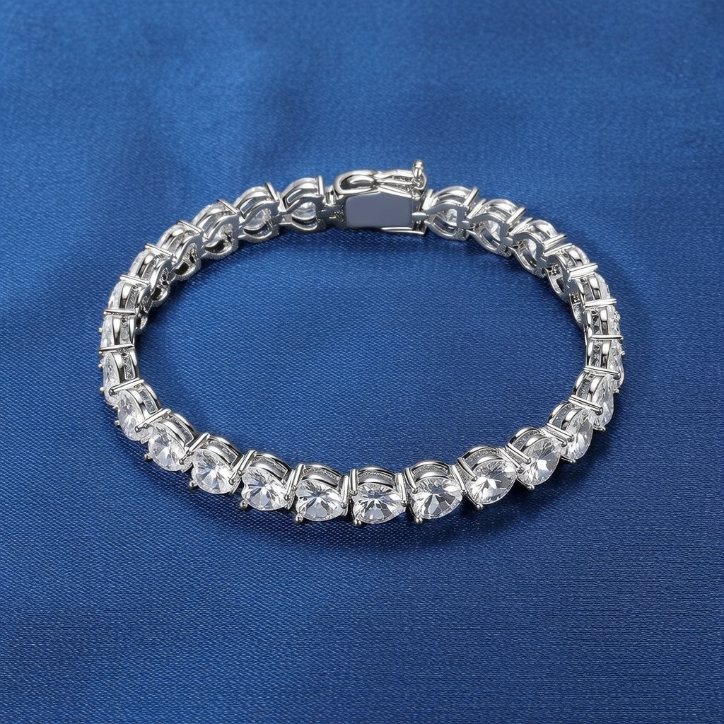 AMORA HEART TENNIS BRACELET