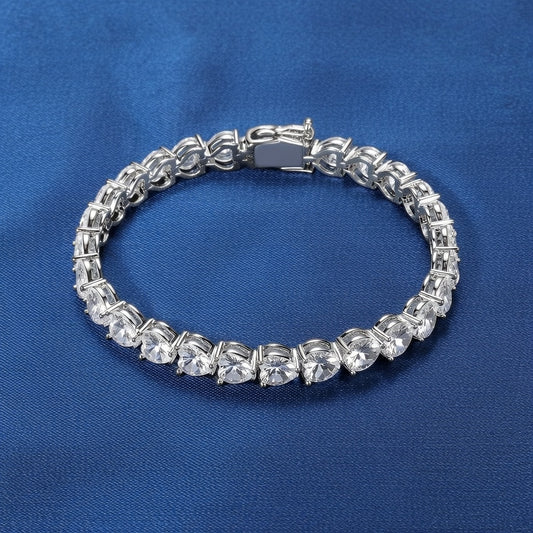 AMORA HEART TENNIS BRACELET