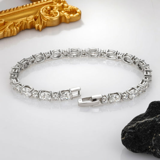 ELARA OVAL DIAMOND TENNIS BRACELET