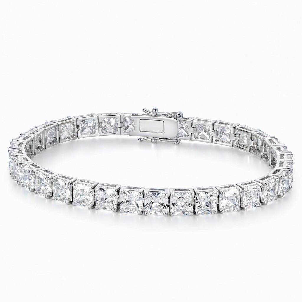 Luxury Princess Cut Tennis Bracelet