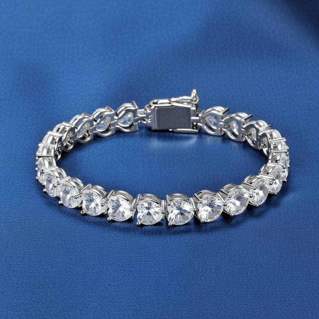 AMORA HEART TENNIS BRACELET