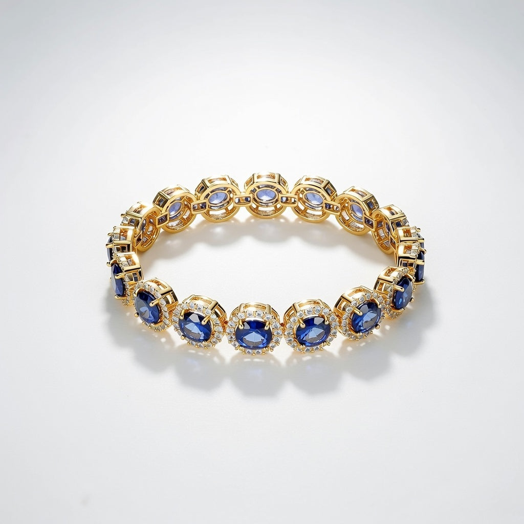 SAPPHIRE IMPERIA HALO BRACELET