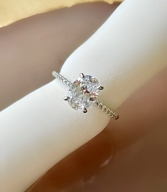 Crown Solitaire Ring (PURE SILVER WITH HALLMARKING)