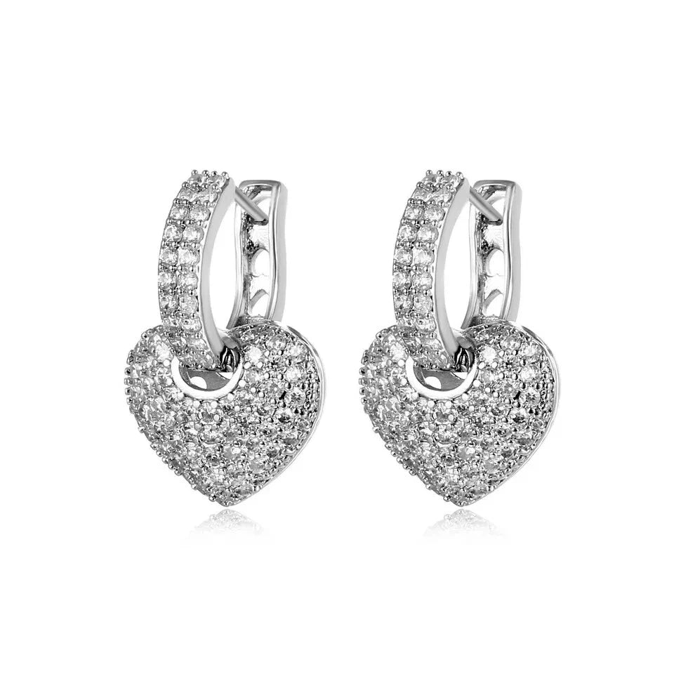 Mesmerize Heart Hoop Earrings