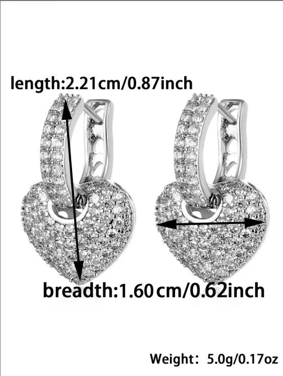 Mesmerize Heart Hoop Earrings