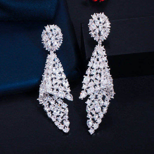 Ethereal Leaf Drop Earrings