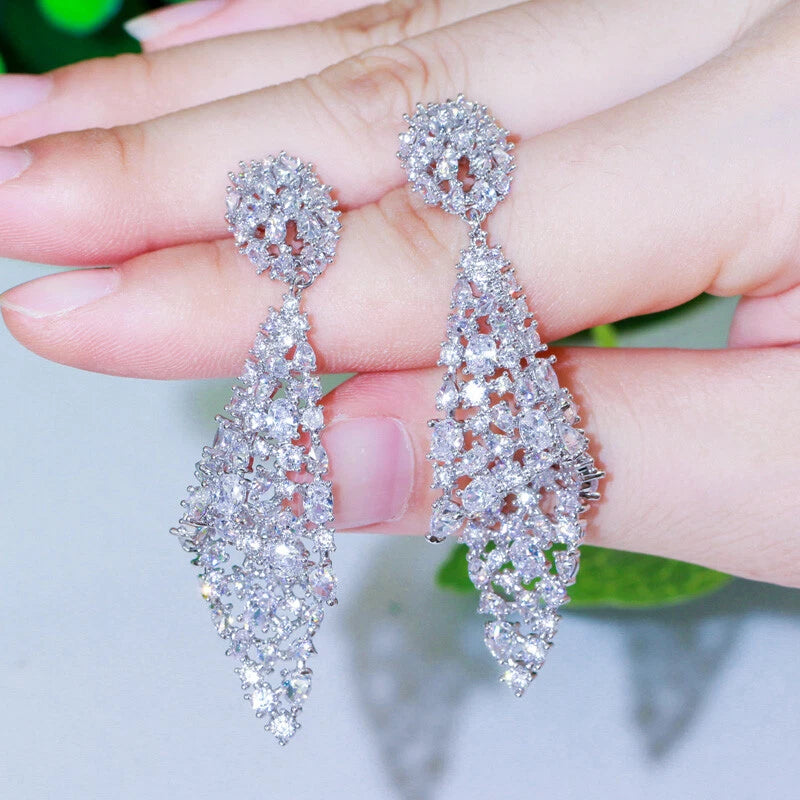 Ethereal Leaf Drop Earrings