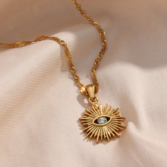 Sunshine Evil Eye Necklace