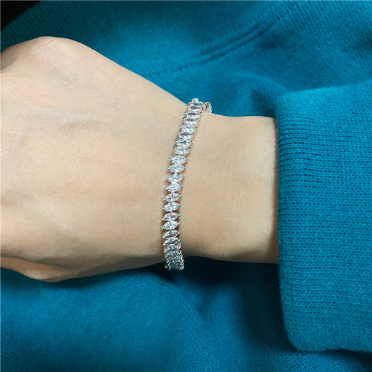 Marquise Cubic Zirconia Tennis