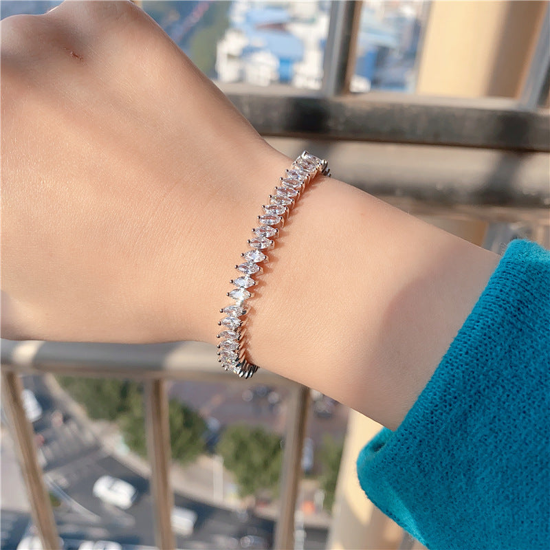 Marquise Cubic Zirconia Tennis