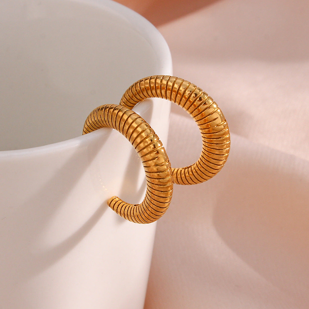 Croissant Hoop Earring