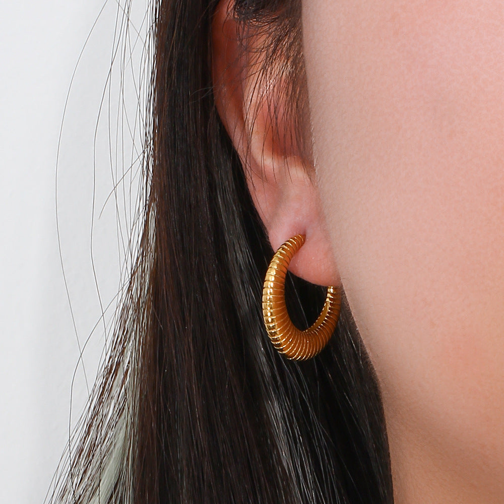 Croissant Hoop Earring