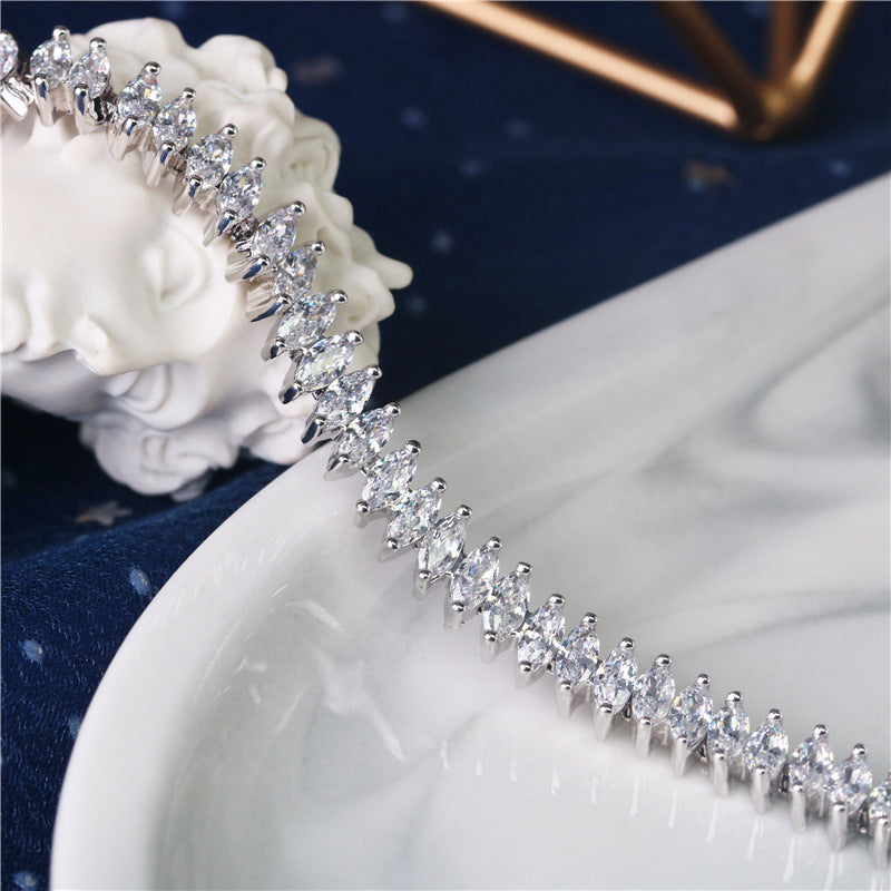 Marquise Cubic Zirconia Tennis
