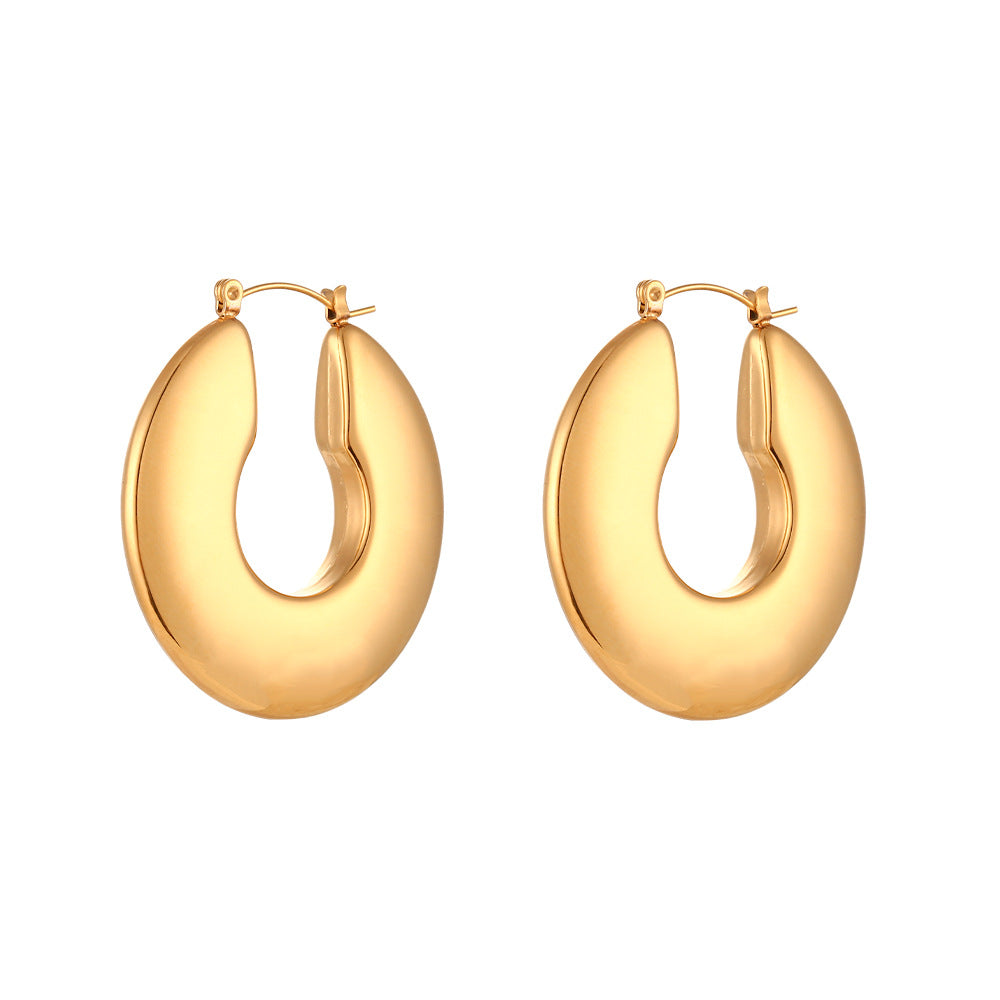 Puffy Hoop Earrings