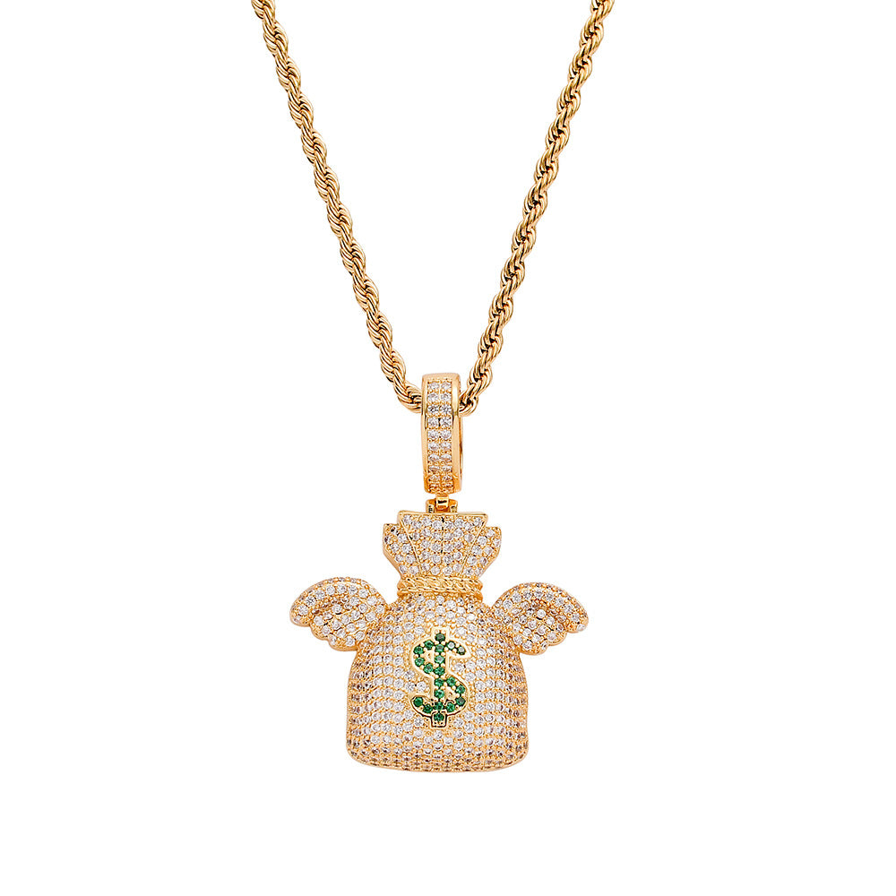 Iced Flying Money Bag Chain